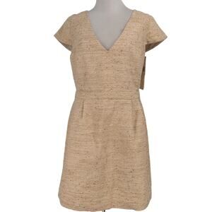 Sezane Mella Robe Tweed Dress Dore  New with tags  Size 4 / 10